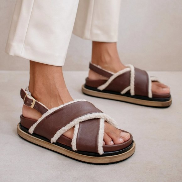 Alohas Brown Marshmallow Sandal - Picture 2 of 3